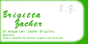 brigitta zacher business card